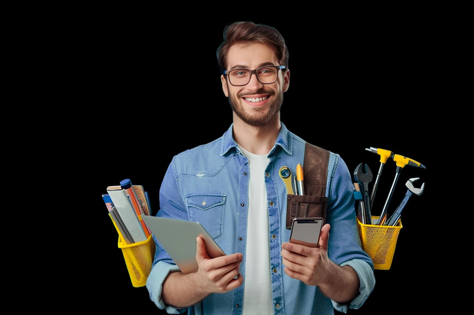 Smiling professional ready to help